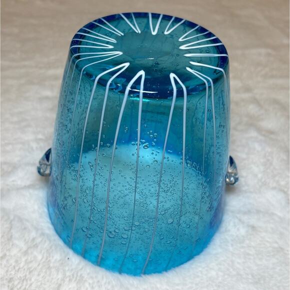 Venini Blue Glass Ice Bucket - Picture 4 of 7